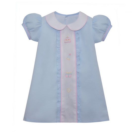 RN Blue Birthday Angel Dress