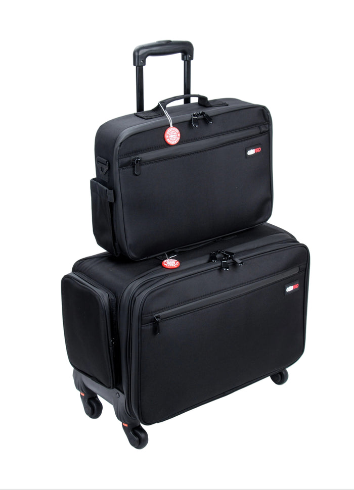 Roller Duo Mobile Workstation with Deep Storage & Extending Tray System – OG Black