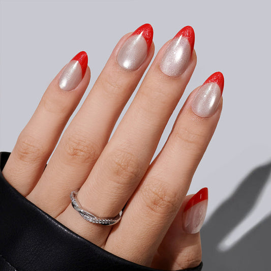 Ruby Flash | Short Almond | SALON PRESS | INLAY TECHNOLOGY™