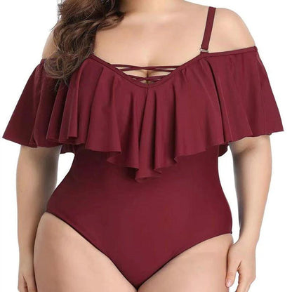 Ruffled Plus Size Slimming Bikini