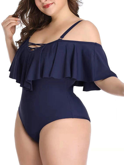 Ruffled Plus Size Slimming Bikini