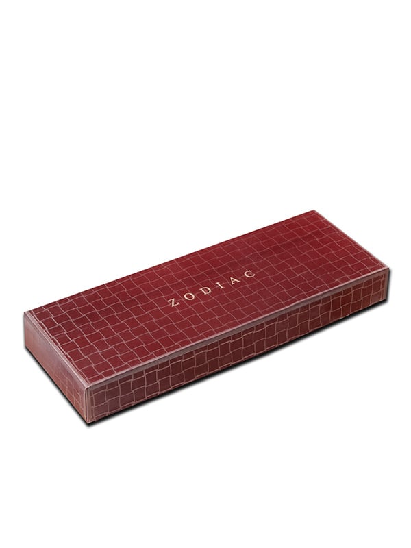Saglia Printed Dark Red Silk Tie