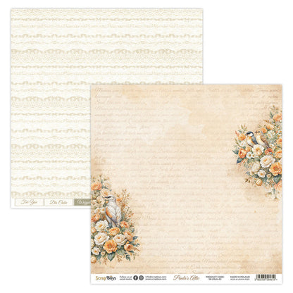ScrapBoys - 8X8 Paper Pad - Paula's Attic. 12 sheets with 2 bonus on the back of the covers. Available at Embellish Away located in Bowmanville Ontario Canada.