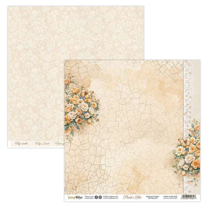 ScrapBoys - 8X8 Paper Pad - Paula's Attic. 12 sheets with 2 bonus on the back of the covers. Available at Embellish Away located in Bowmanville Ontario Canada.