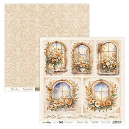 ScrapBoys - 8X8 Paper Pad - Paula's Attic. 12 sheets with 2 bonus on the back of the covers. Available at Embellish Away located in Bowmanville Ontario Canada.