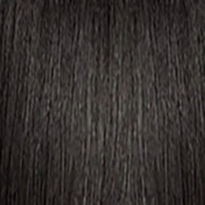 SENSATIONNEL Instant ponytail wrap French wave 30 inch deep espresso brown textured synthetic hair close up