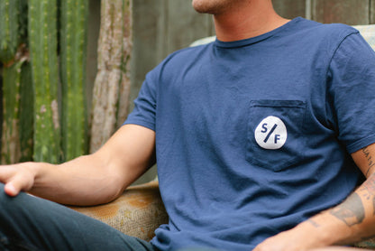 S/F Pocket Tee (Navy)