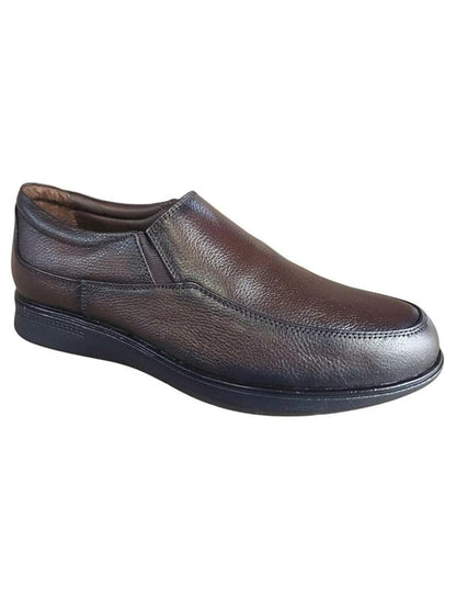 Shoe Bazar Brown Genuine Leather Slip On Moccasin for Men