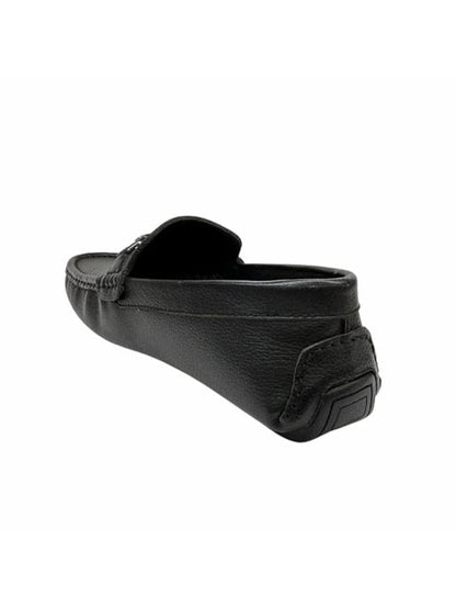 Shoe Bazar Men's Black Leather Loafers