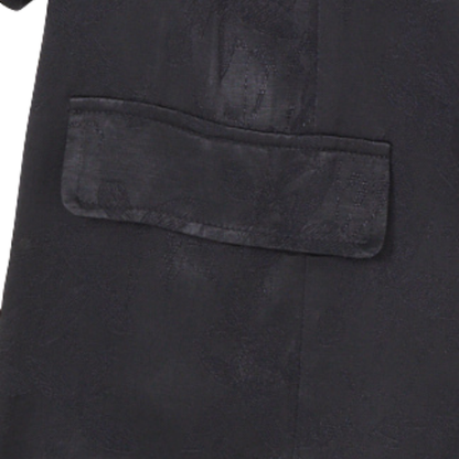 CICADA Short Sleeve Casual Jacket (Black / White) | Isetan KL Online Store