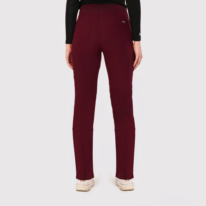 Sleek Eight-Pocket Slim Scrub Pant