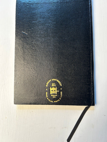 Black Sloane Stationery Make It Happen Journal with lined pages for home or personal use.