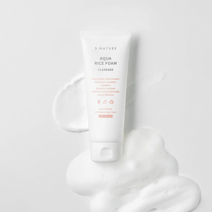 S.NATURE Aqua Rice Foam Cleanser 160ml