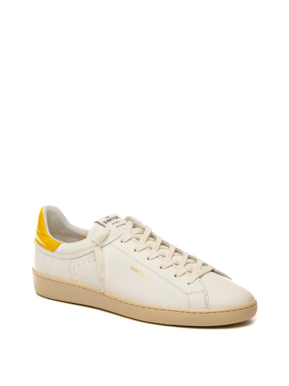THE 76 Sneaker jump bianco/giallo JUMP U PELLE-BIA/GIALLO