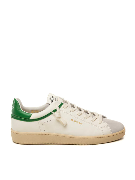 THE 76 Sneaker jump bianco/verde JUMP U PELLE-BIA/VER