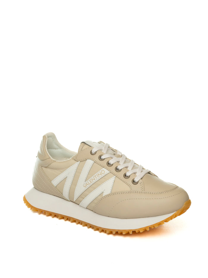 VALENTINO Sneaker pelle avorio 95D2804NY NYL/CAM-IVORY