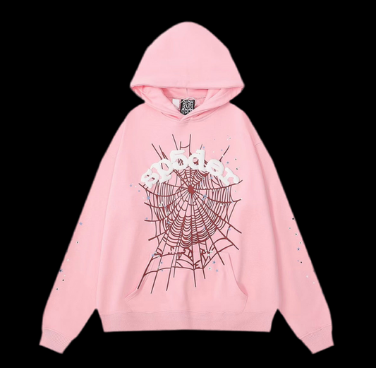Sp5der Hoodie Pink