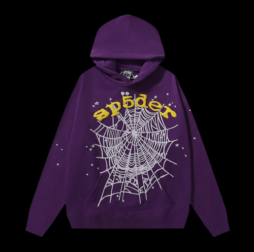 Sp5der Hoodie Purple