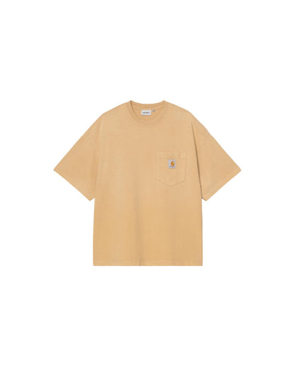 S/S Hudson Pocket T-Shirt Dusty H Brown Chalk Wash