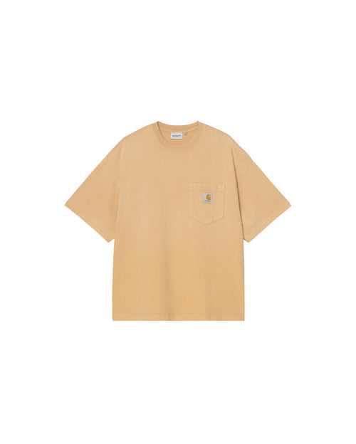 S/S Hudson Pocket T-Shirt Dusty H Brown Chalk Wash