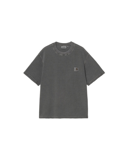 S/S Nelson Waffle T-Shirt Black Garment Dyed