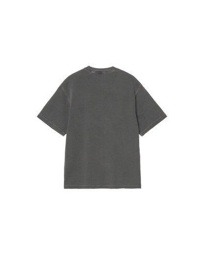 S/S Nelson Waffle T-Shirt Black Garment Dyed