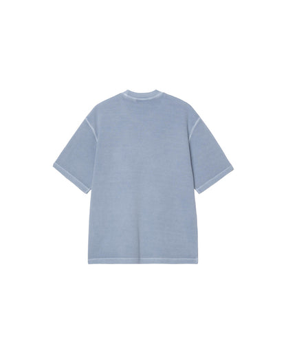S/S Nelson Waffle T-Shirt Gentle Blue Garment Dyed