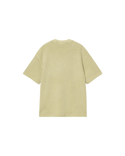 S/S Nelson Waffle T-Shirt Gentle Green Garment Dyed