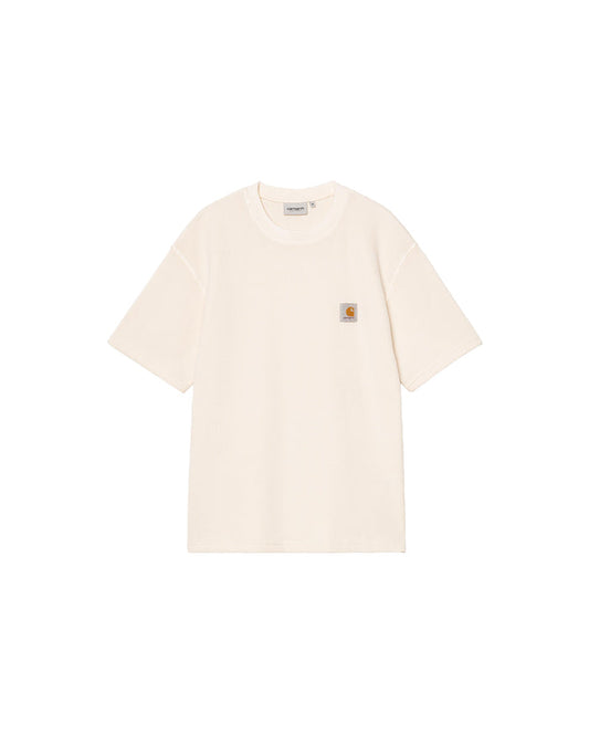S/S Nelson Waffle T-Shirt Natural Garment Dyed