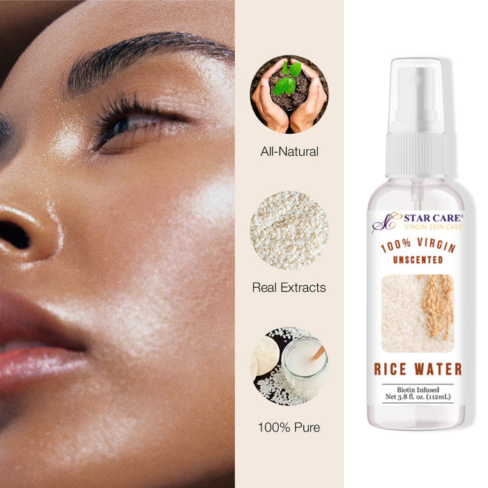 Star Care 100% Virgin Unscented Rice Water 3.8oz/ 112ml