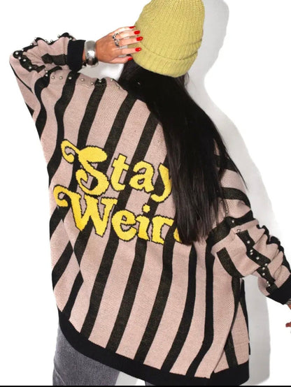 Stay Weird cardigan
