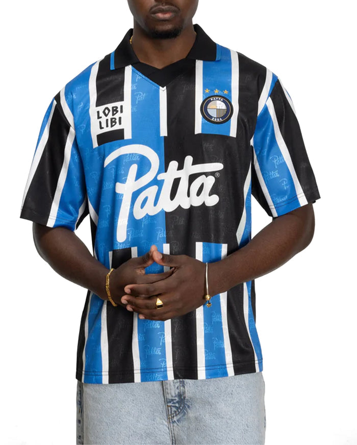 Stripe Football Jersey French Blue