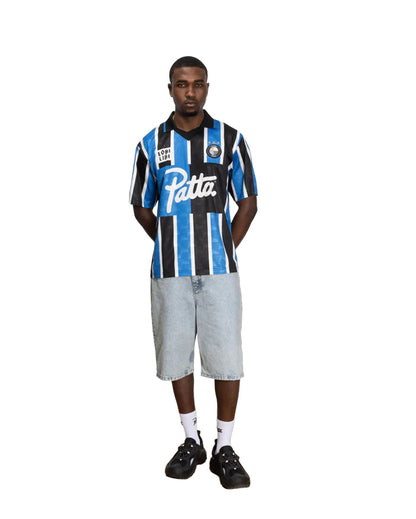Stripe Football Jersey French Blue