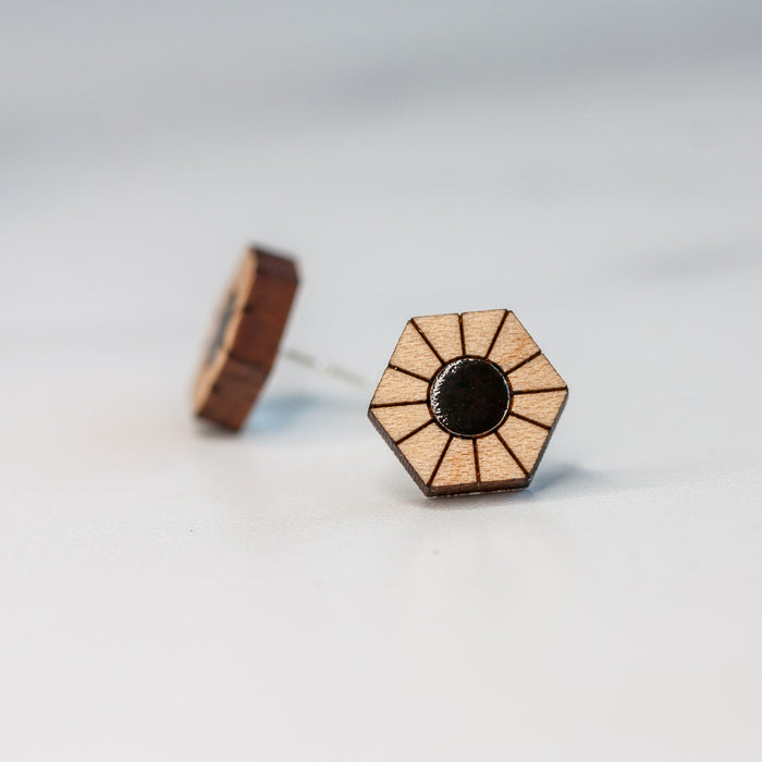 Stud Earrings - Sun - LeeMo Designs