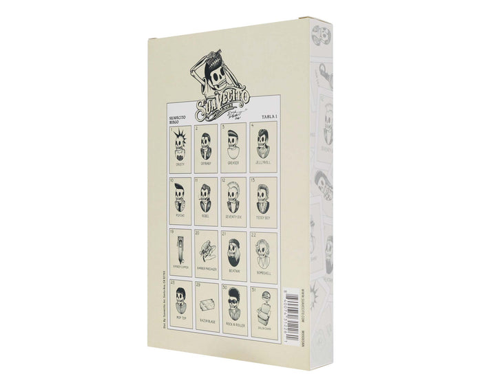 Product packaging with brand logo and product images on a white background