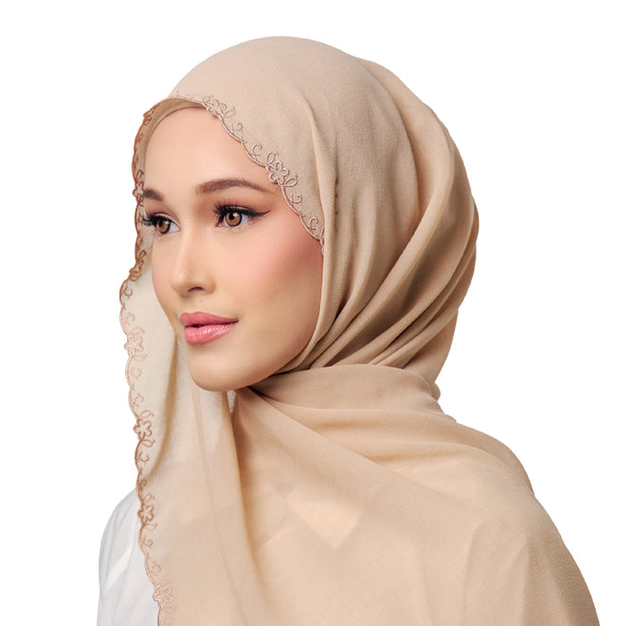 UMMA Sulam Surya Chiffon Linen Scarf | Isetan KL Online Store
