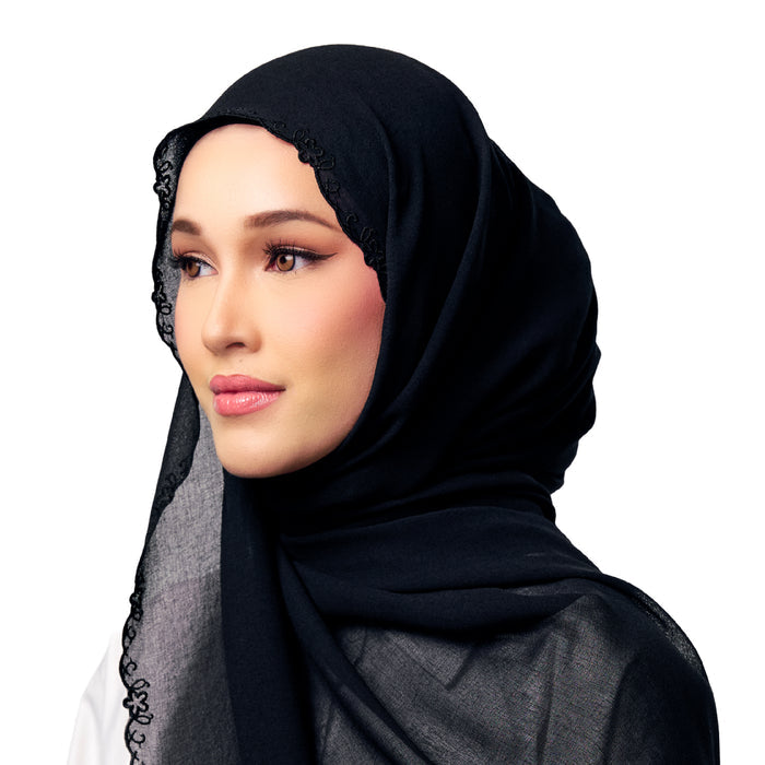 UMMA Sulam Surya Chiffon Linen Scarf | Isetan KL Online Store