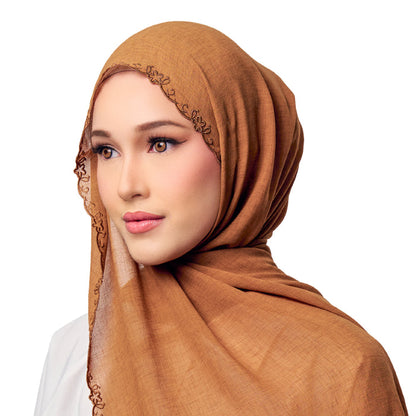 UMMA Sulam Surya Chiffon Linen Scarf | Isetan KL Online Store