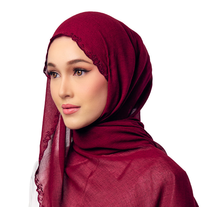 UMMA Sulam Surya Chiffon Linen Scarf | Isetan KL Online Store