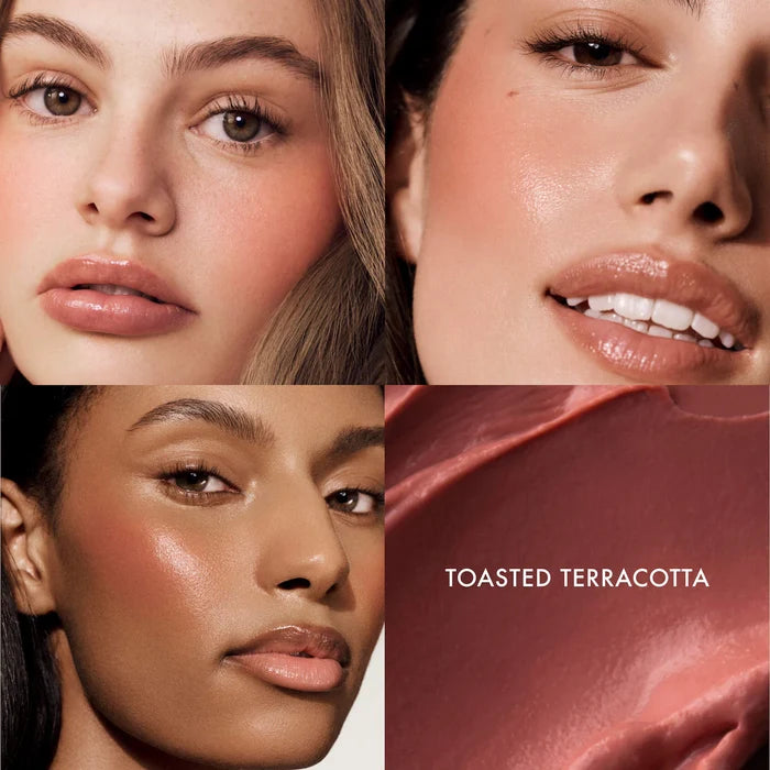 Summer Fridays Blush Butter Balm in various shades, featuring a smooth, creamy texture and natural blush tones for radiant skin.