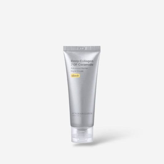 Sungboon Editor Deep Collagen 7GF Ceramide Advanced Barrier Night Cream 50ml كريم سونغبون إديتور الليلي المتطور لحماية حاجز البشرة، غني بالكولاجين 7GF والسيراميد. - Princess Cosmetics Qatar
