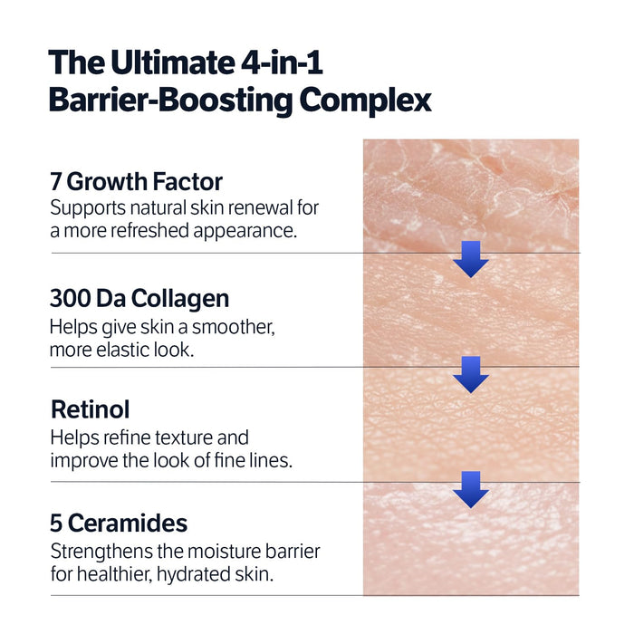 Sungboon Editor Deep Collagen 7GF Ceramide Advanced Barrier Night Cream 50ml كريم سونغبون إديتور الليلي المتطور لحماية حاجز البشرة، غني بالكولاجين 7GF والسيراميد. - Princess Cosmetics Qatar