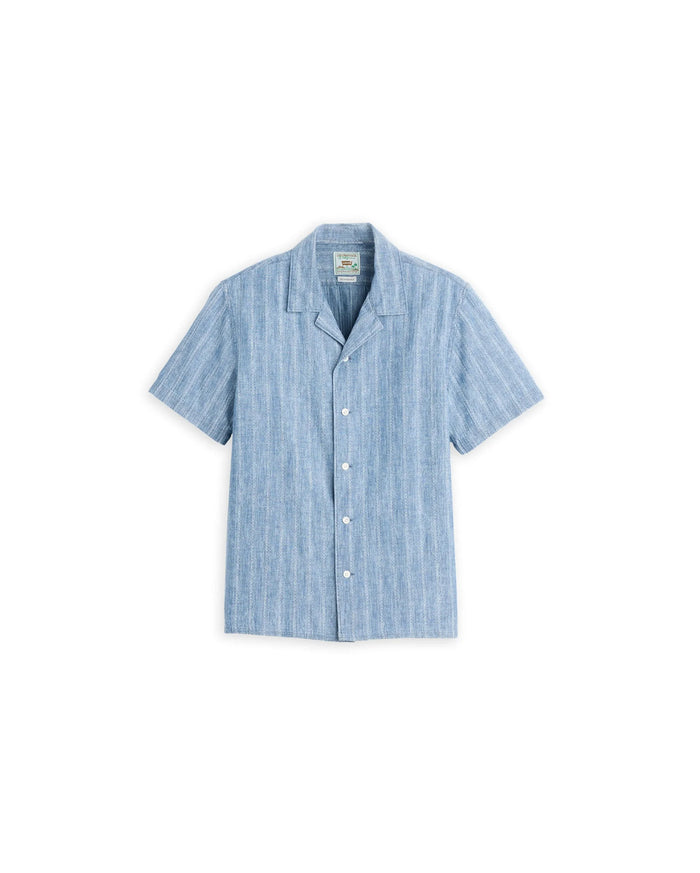 Sunset Camp Standard Fit Shirt Felix Indigo Dobby