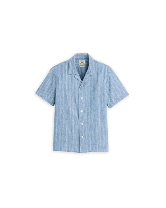 Sunset Camp Standard Fit Shirt Felix Indigo Dobby