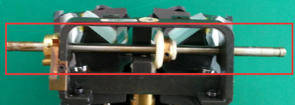 SZ1701 Body Zoom Gear Shaft Set, SKU SZ17011121-0002, three quarter front view