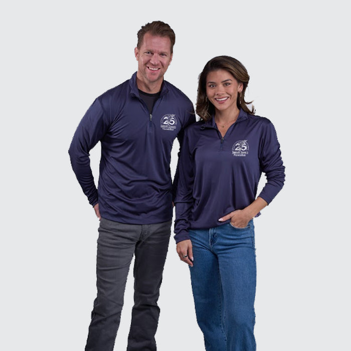 T2T 25th Anniversary Quarter Zip Pullover - Unisex (Navy) NEW!