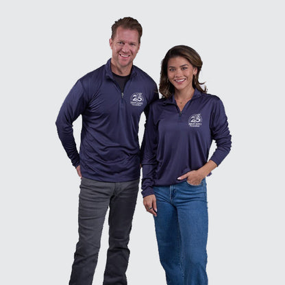 T2T 25th Anniversary Quarter Zip Pullover - Unisex (Navy) NEW!