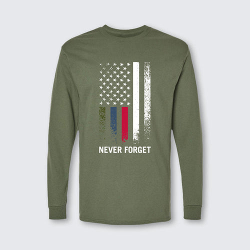 T2T Long Sleeve Patriot Tee – UNISEX (Military Green)