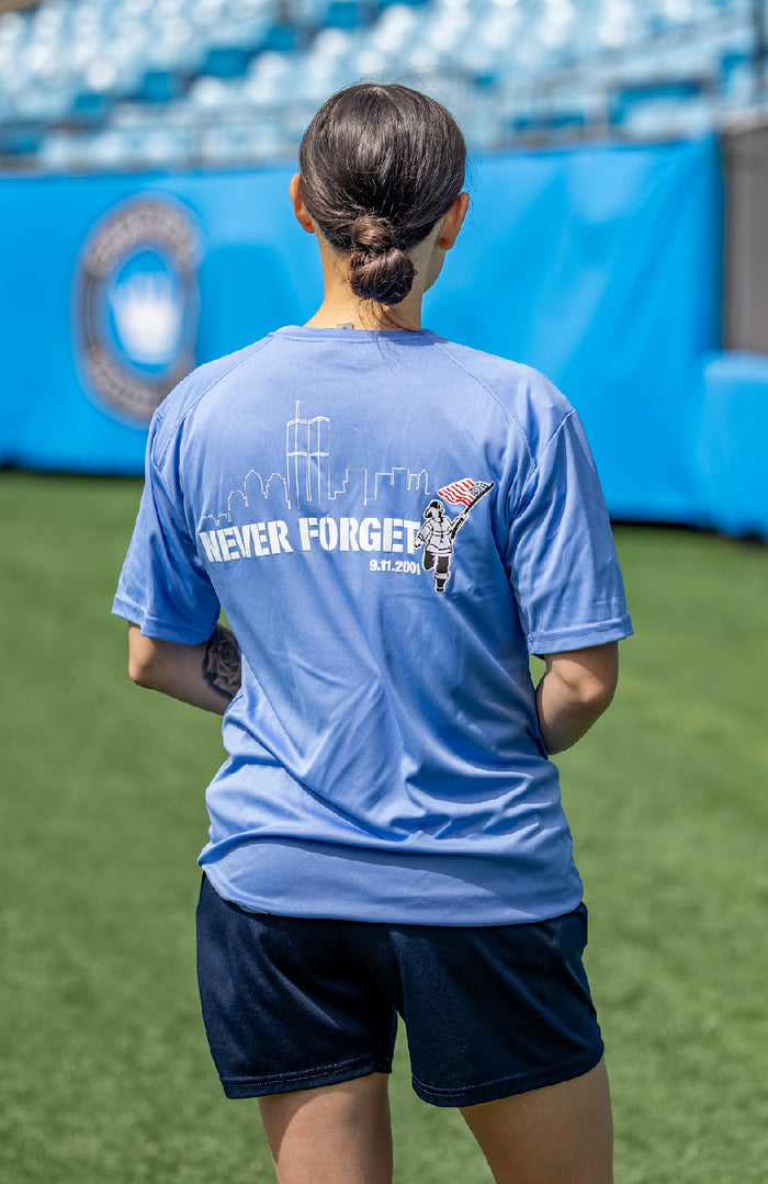 T2T Never Forget Performance Tee - Unisex (Bimini Blue)