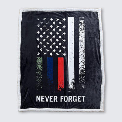 T2T Patriot Flag Sherpa Blanket